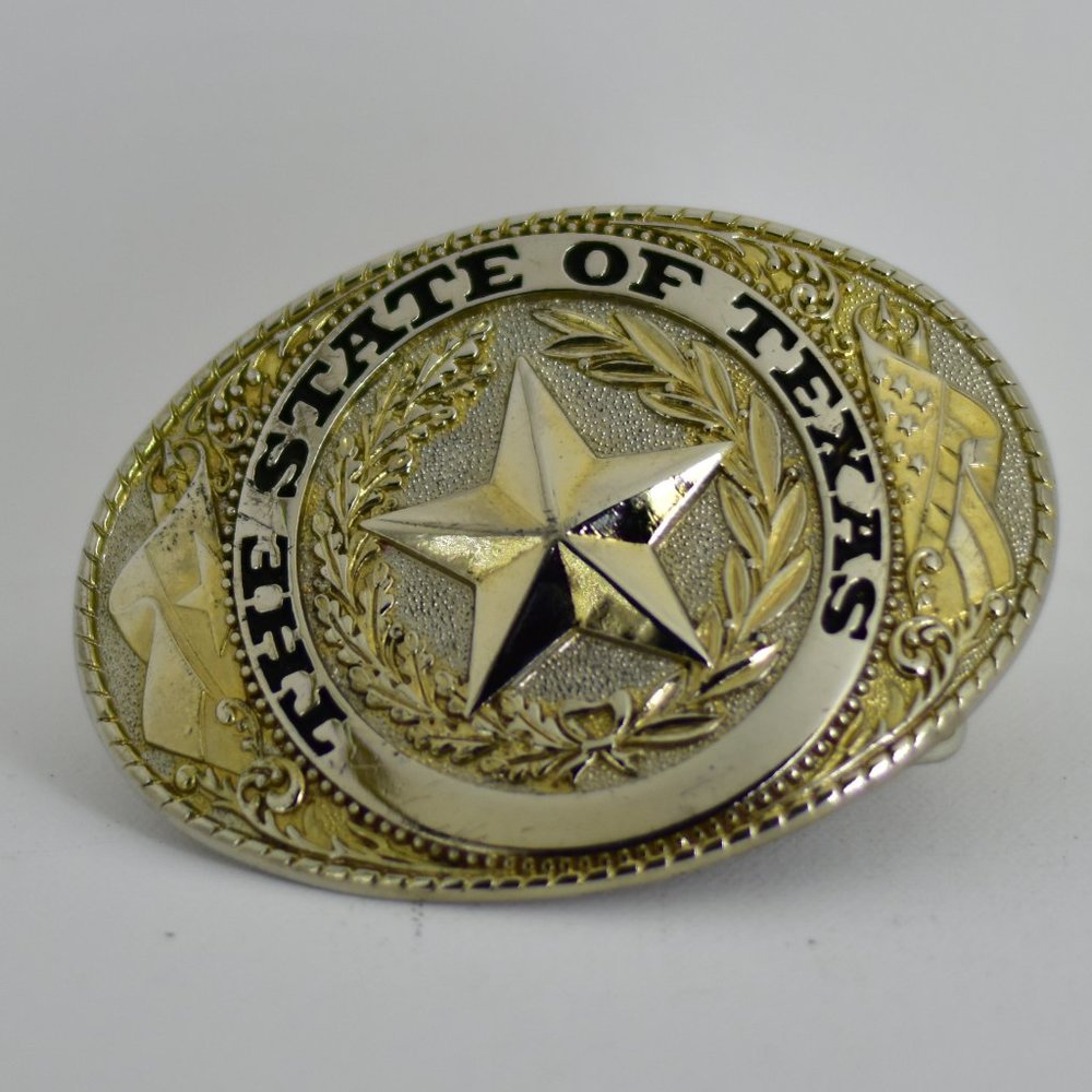 Vintage State of Texas Belt Buckle